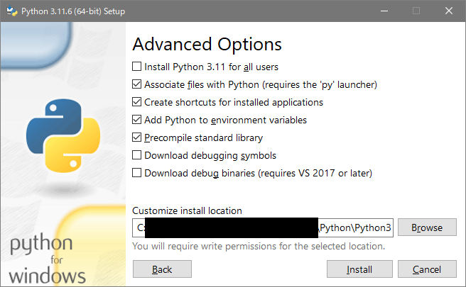 python install 3